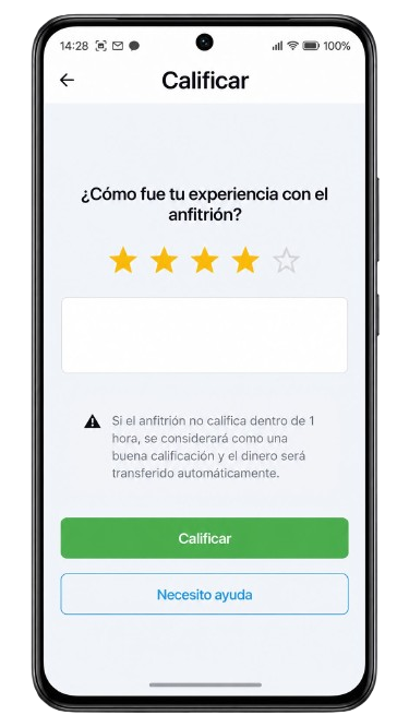 Calificá experiencia
